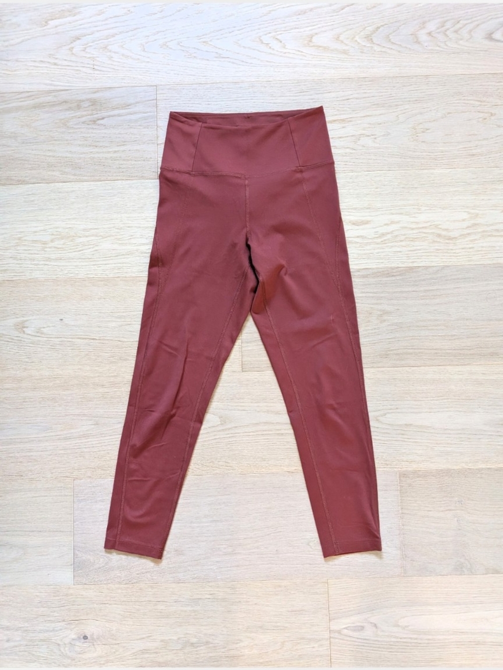 girlfriend collective burnt sienna high-rise leggings